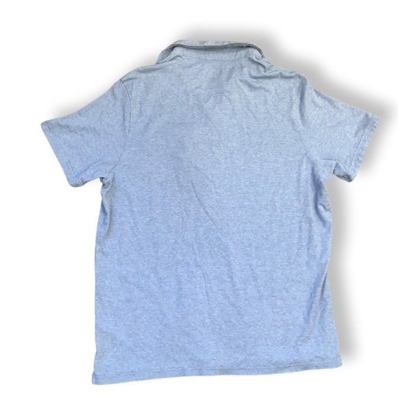 7 Diamonds Men’s Polo Two Toned Light Blue & Heather Gray - Picture 2 of 4